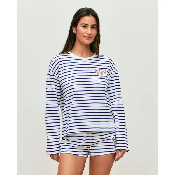 Short marinière en coton Babar