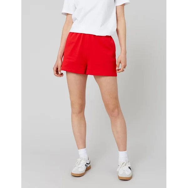 Short molleton Rouge