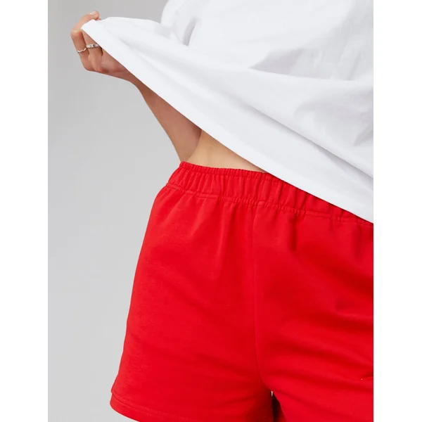 Short molleton Rouge