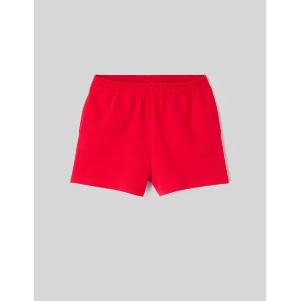 Short molleton Rouge