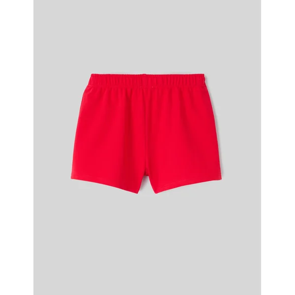 Short molleton Rouge