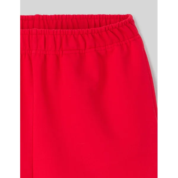 Short molleton Rouge