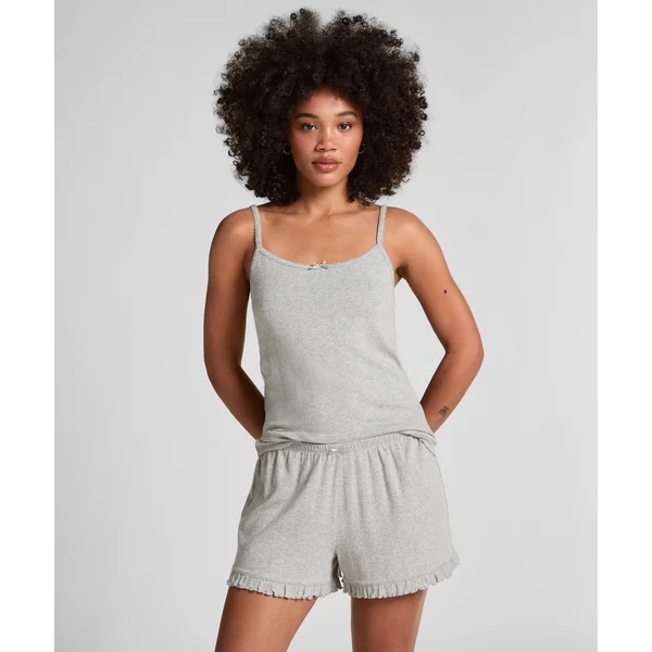 Short Pointelle - Gris