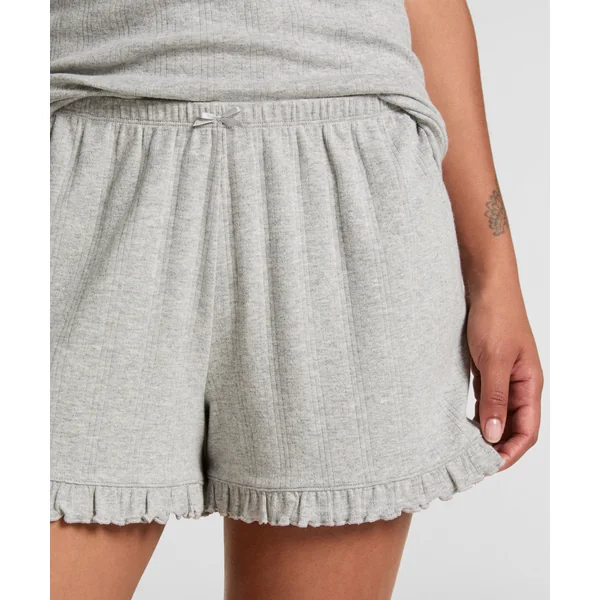 Short Pointelle - Gris
