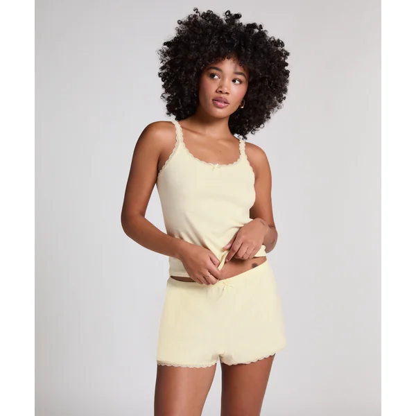 Short Pointelle - Jaune
