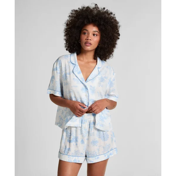 Short tissé - Bleu