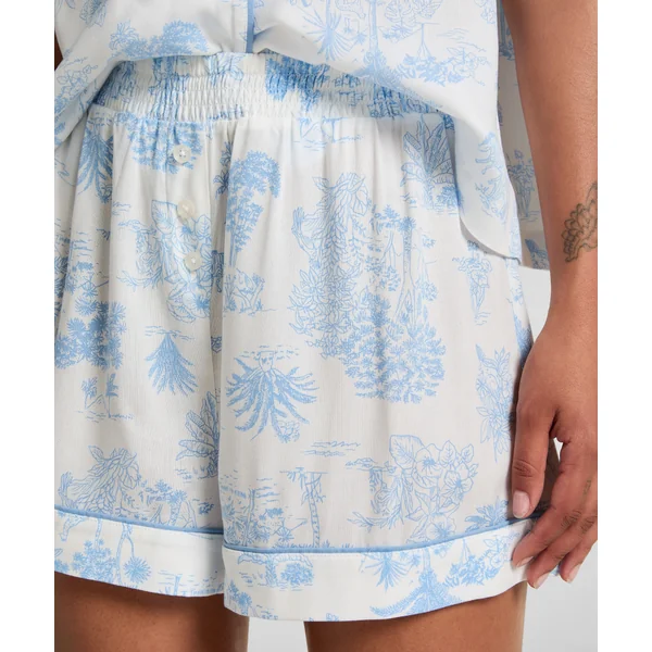 Short tissé - Bleu