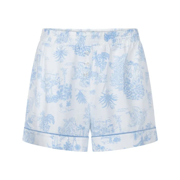 Short tissé - Bleu