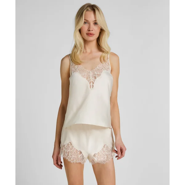 Short Valerie en Satin - Blanc