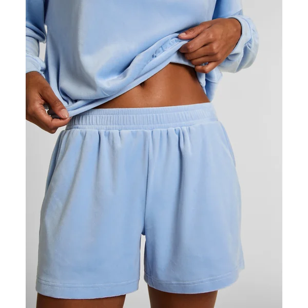 Short Velours Pocket - Bleu