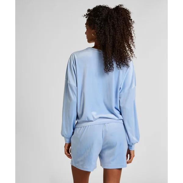 Short Velours Pocket - Bleu