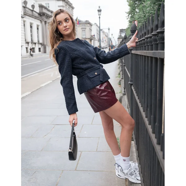 Short vinyle Bordeaux