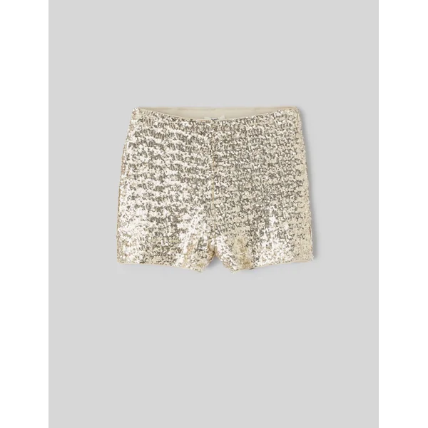 Short à sequins dorés Jaune foncé
