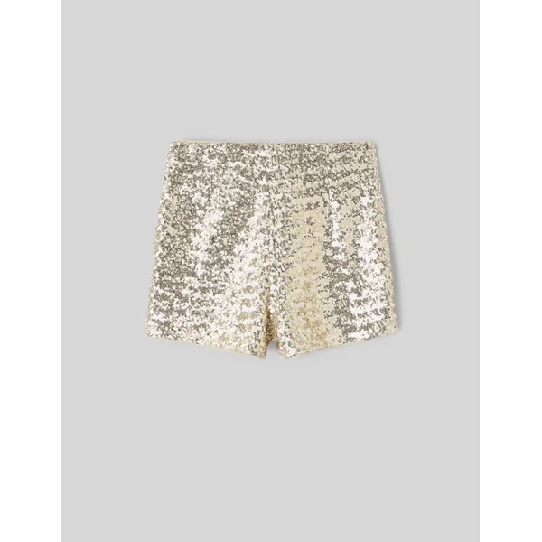 Short à sequins dorés Jaune foncé