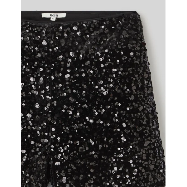 Short à sequins Noir
