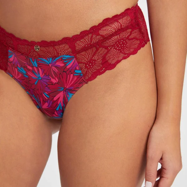 Shorty bordeaux Alma rouge Morgan Lingerie