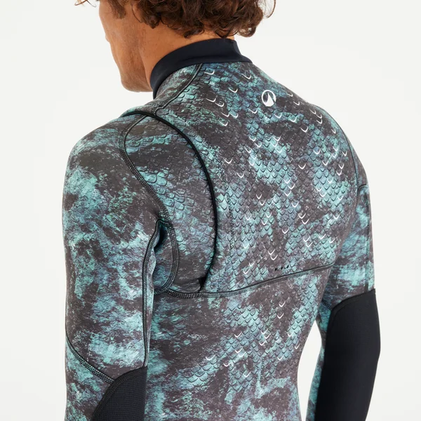 Shorty chasse sous-marine néoprène 2.5mm homme - SPF 900 manches longues camo