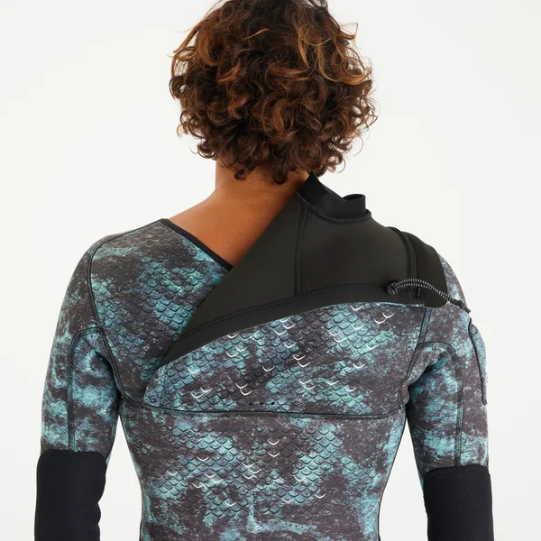 Shorty chasse sous-marine néoprène 2.5mm homme - SPF 900 manches longues camo