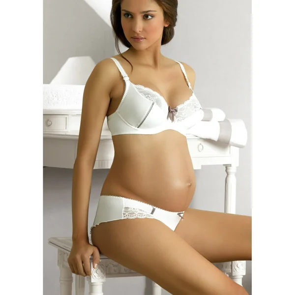Shorty de grossesse - blanc Cache Coeur