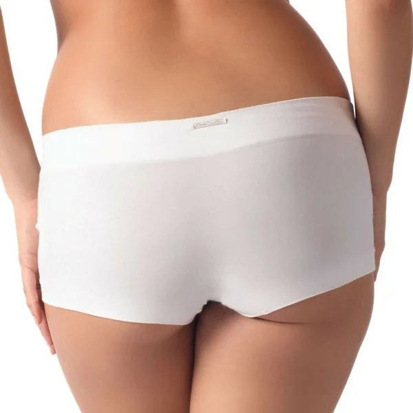 Shorty de grossesse - blanc en coton Cache Coeur