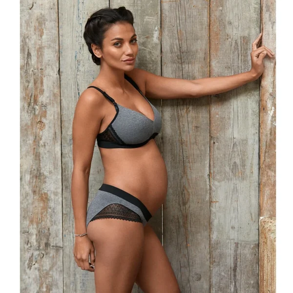 Shorty de grossesse - gris Cache Coeur