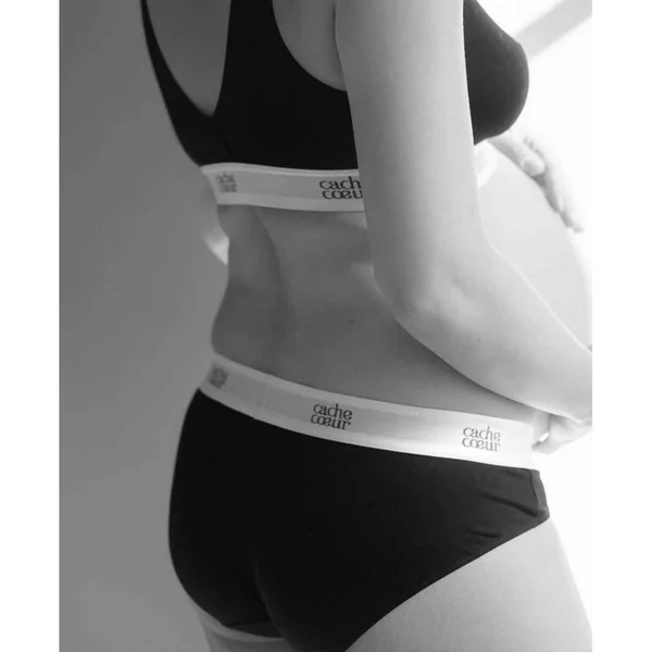 Shorty de grossesse Noir - Cache Coeur LIFE Cache Coeur