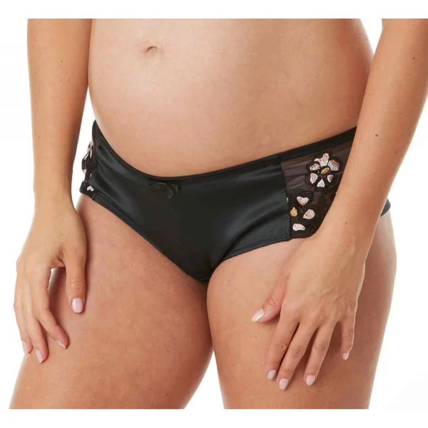 Shorty de grossesse noir Cache Coeur Lingerie Cleo Cache Coeur