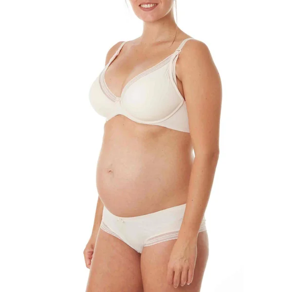 Shorty de grossesse rose Cache Coeur Lingerie Milk en viscose Cache Coeur