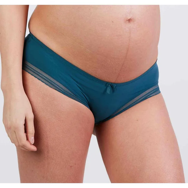 Shorty de grossesse vert Cache-Cœur Lingerie Milk en viscose Cache Coeur