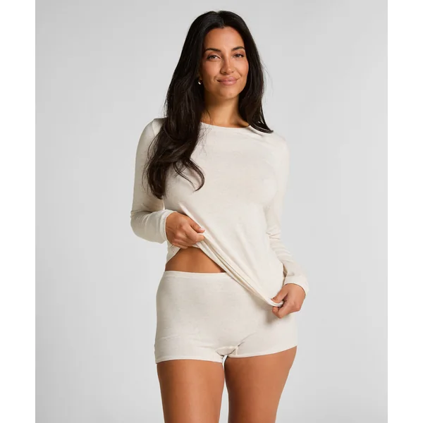 Shorty en coton doux - Beige