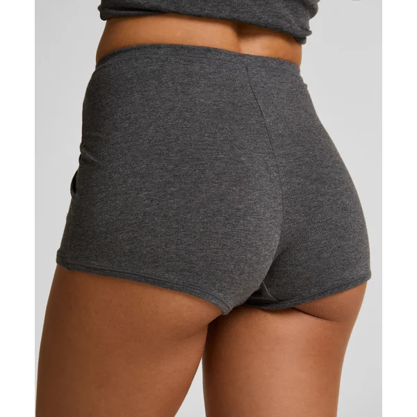 Shorty en coton doux - Gris