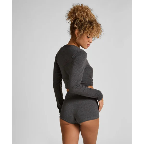Shorty en coton doux - Gris