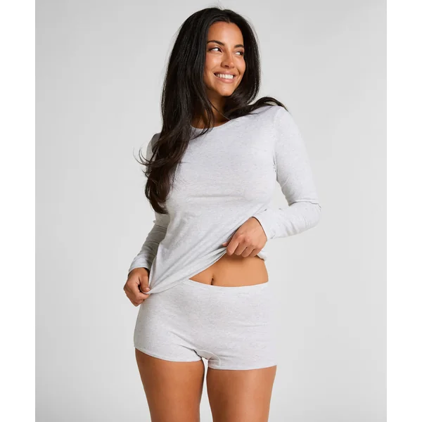 Shorty en coton doux - Gris