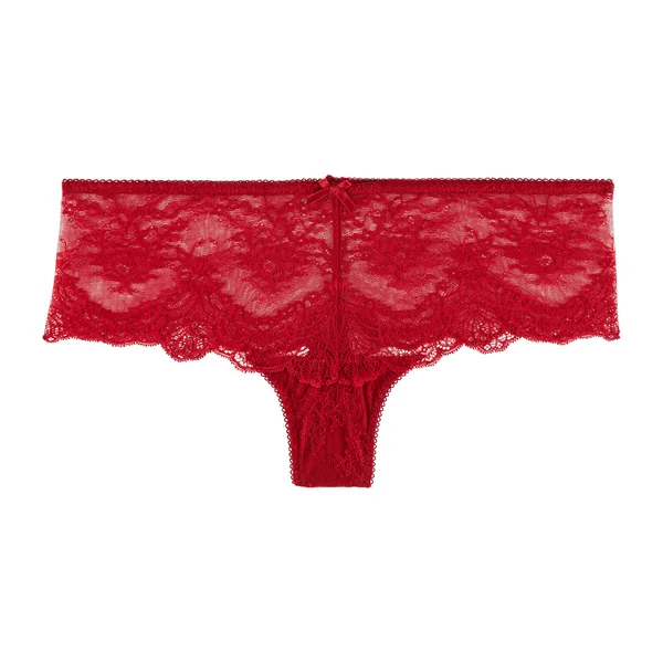Shorty en dentelle rouge Aubade
