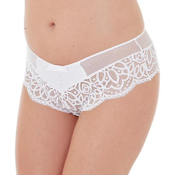 Shorty ivoire Pourquoi Pas POMM'POIRE-blanc Pomm Poire