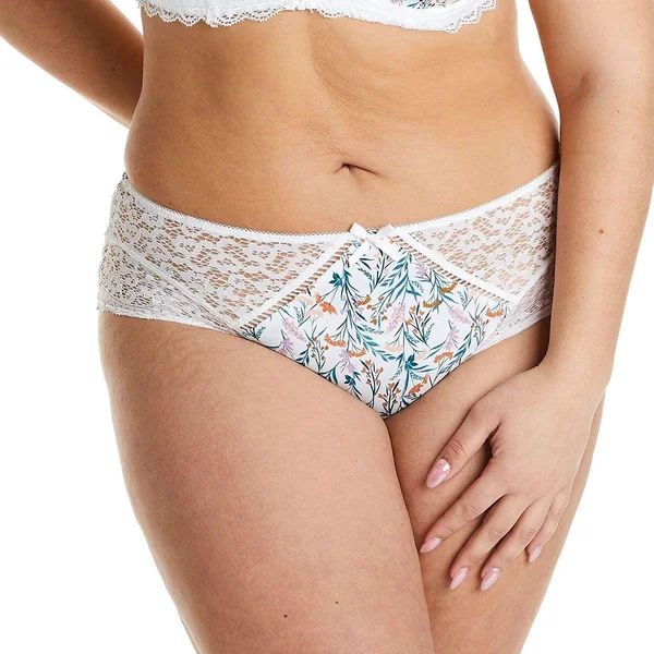 Shorty ivoire/orange Elena blanc Pomm Poire