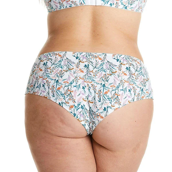 Shorty ivoire/orange Elena blanc Pomm Poire