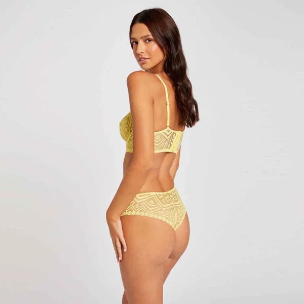 Shorty jaune Nina Morgan Lingerie