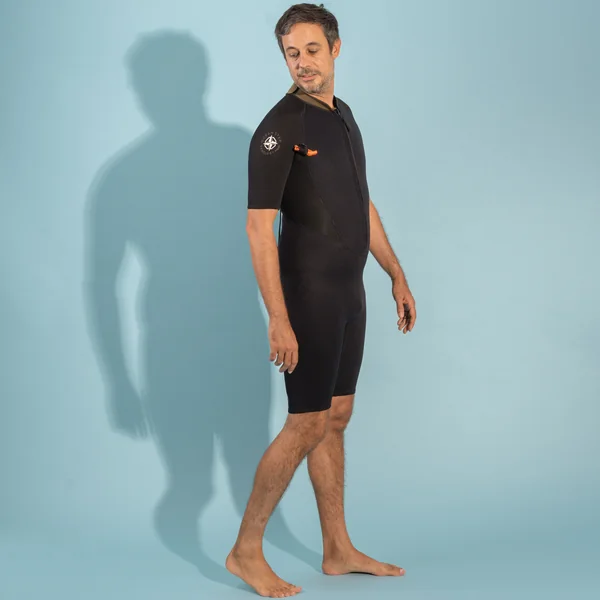 SHORTY LONGE CÔTE NÉOPRÈNE 2/2 HOMME NOIR
