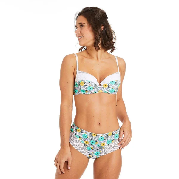 Shorty multico blanc Roulotte multicolore Pomm Poire