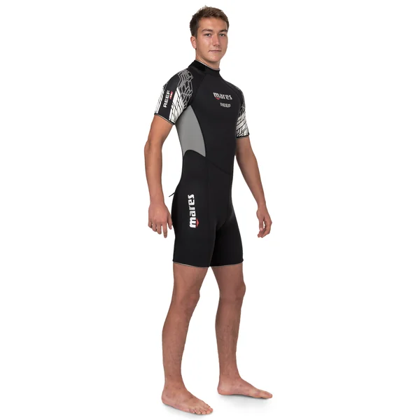 Shorty neoprene Plongée MARES Homme néoprène 2,5mm - REEF noir/gris