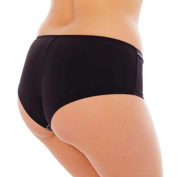 Shorty noir/crème Magie Noire POMM'POIRE - Noir en coton Pomm Poire