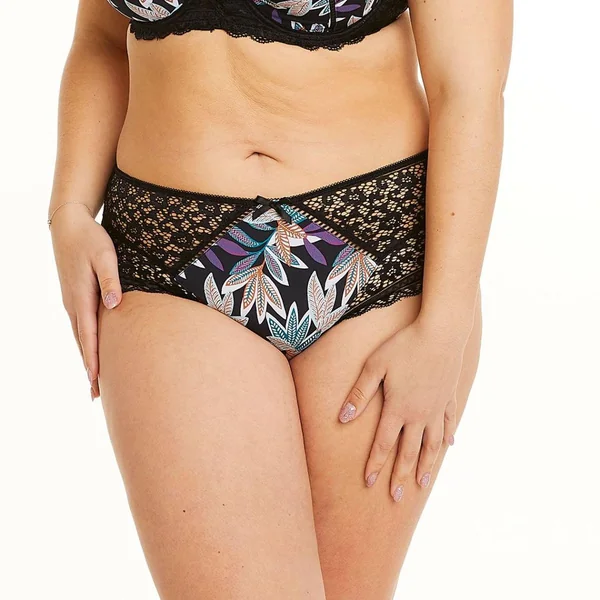 Shorty noir/parme Elisa Pomm Poire