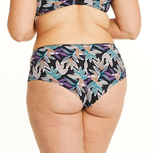 Shorty noir/parme Elisa Pomm Poire
