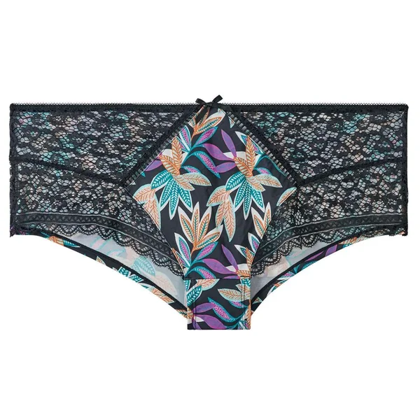 Shorty noir/parme Elisa Pomm Poire