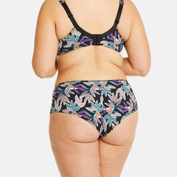 Shorty noir/parme Elisa Pomm Poire