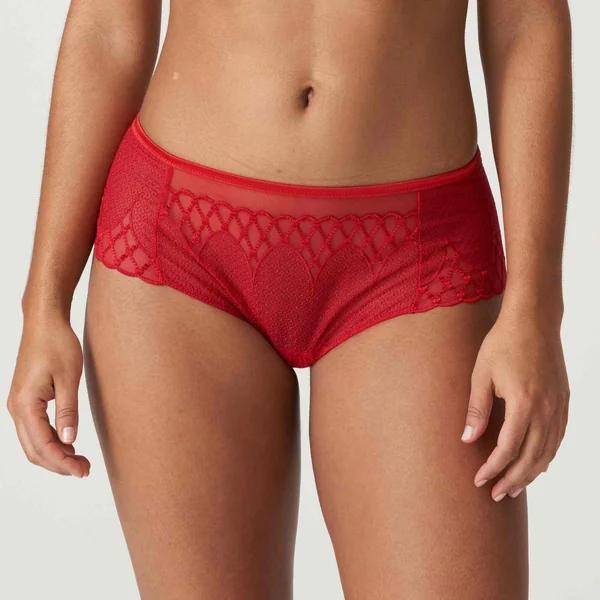 Shorty string en dentelle graphique - Rouge Prima Donna Prima Donna