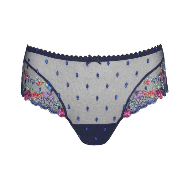 Shorty string fine broderie avec ceinture élastiquée - Bleu Prima Donna Prima Donna