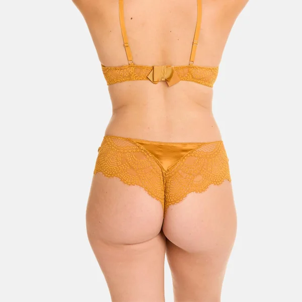 Shorty string moutarde Effrontée jaune Camille Cerf x Pomm Poire