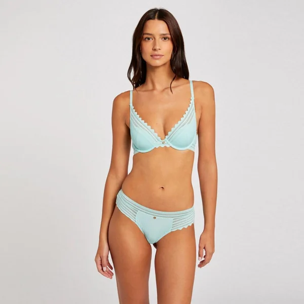 Shorty string turquoise Tina bleu Morgan Lingerie